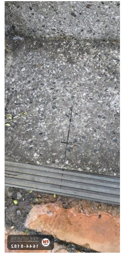 주택 화강석 계단 난간 설치 앵커 기둥 동자 알곤 용접