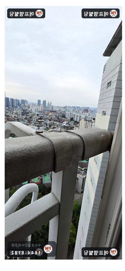 베란다 난간 수리 조인트 헐거움 앵커 패스너로 잡아 보강 용접